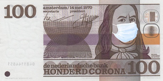 100 corona voor een kunstwerk
